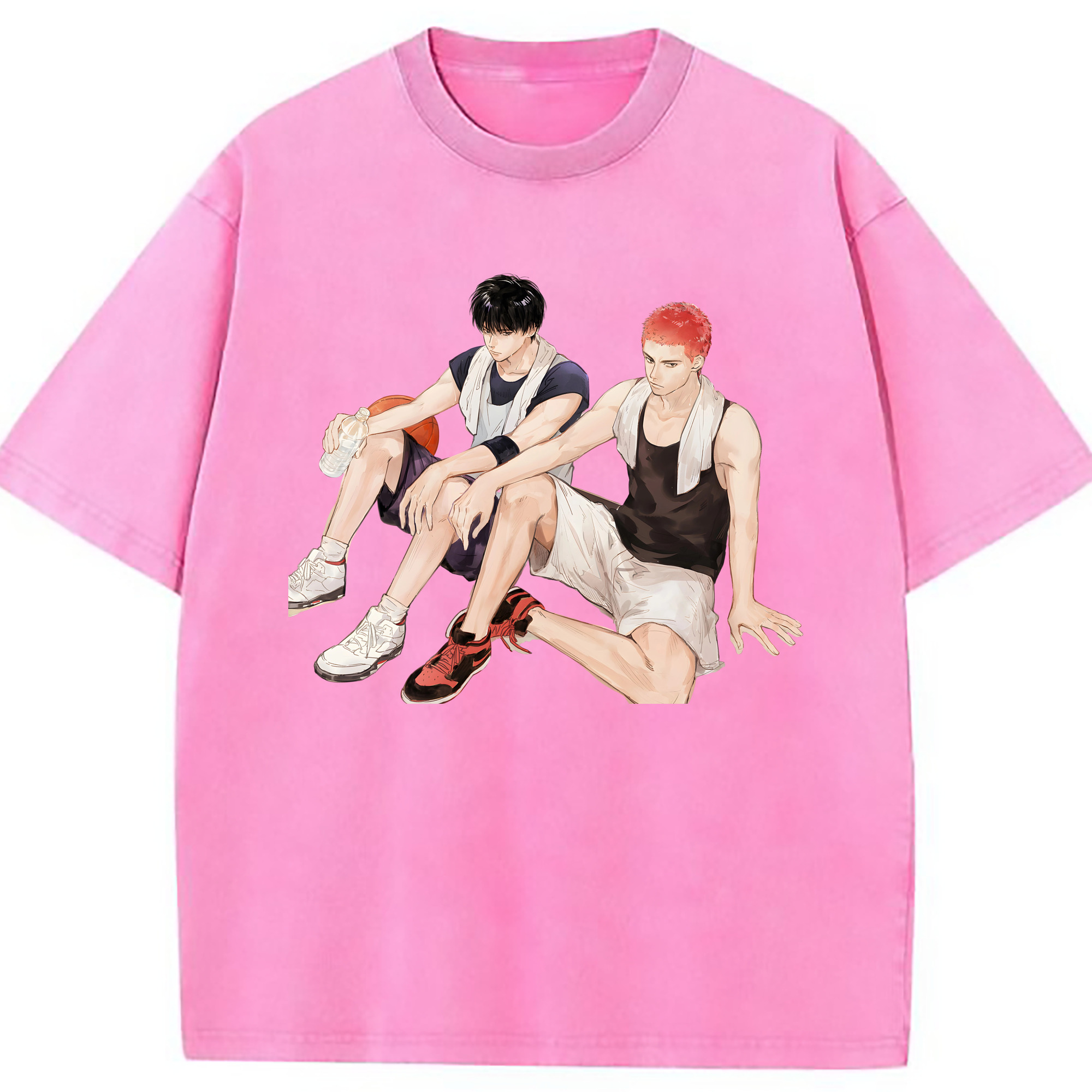 （画像用） SLAM DUNK／スラムダンク 綿100% ヴィンテージ風 半袖Tシャツ（フロントプリント）